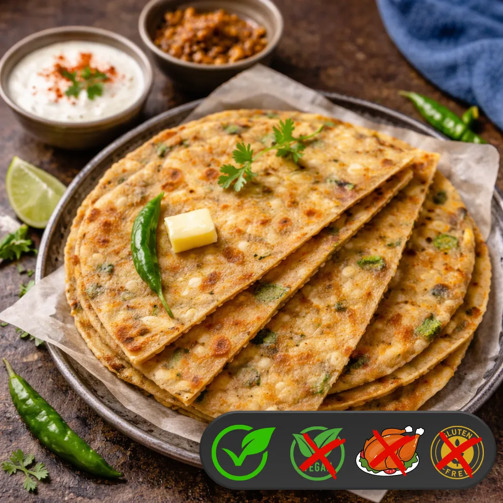 Mixed Vegetable Paratha