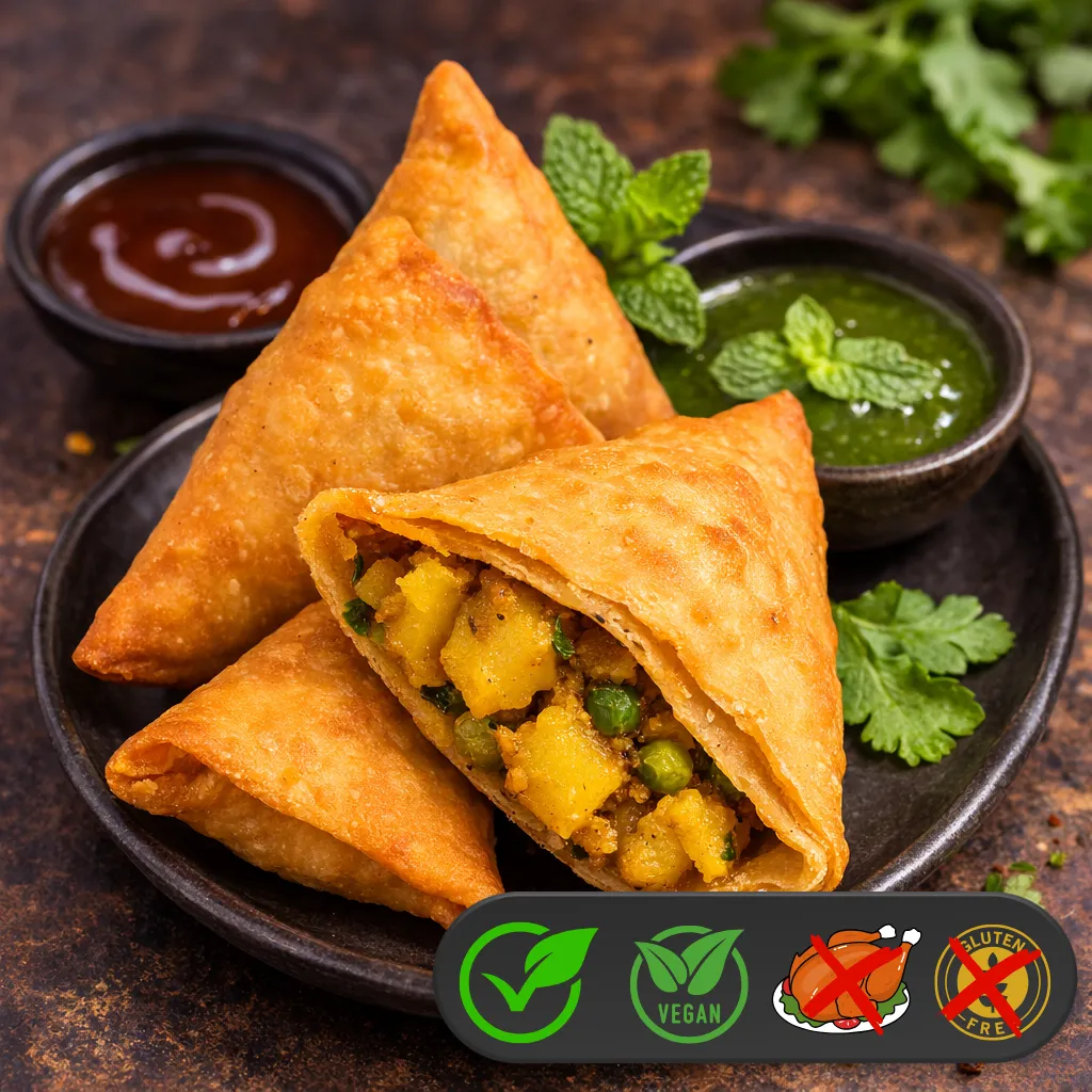 Vegetarian Samosas (2 pieces)